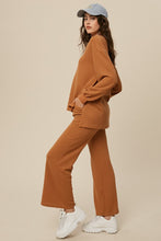 Load image into Gallery viewer, loungeset-rebeccaolivia-long-pant-henley-top