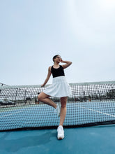 Load image into Gallery viewer, trendy-white-tennis-skirt